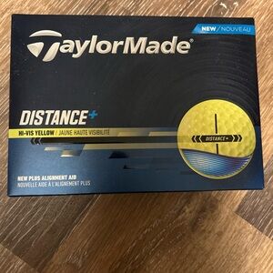 TaylorMade Distance+ Golf Balls - High Visibility Yellow